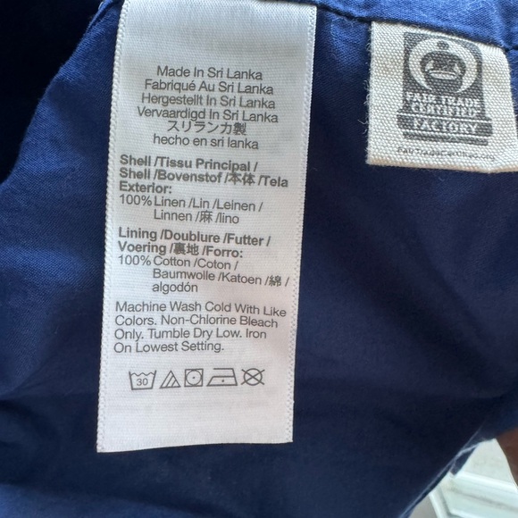 Madewell Womens Linen Office Double-Breasted Blazer
Color: bluestone Size XL new - Picture 9 of 11